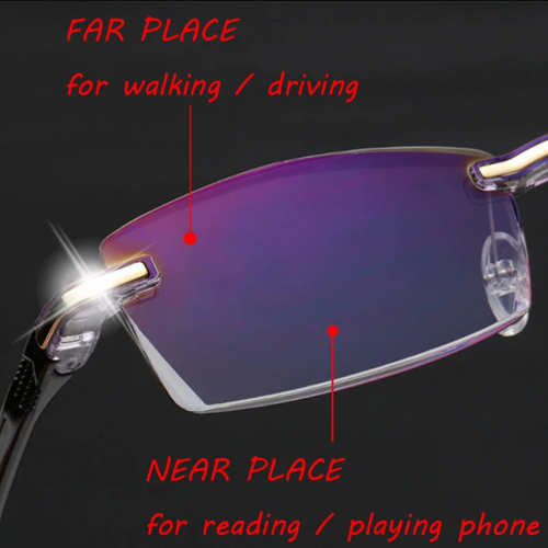 Rimless Reading Glasses (Anti Blue Light Magnification)